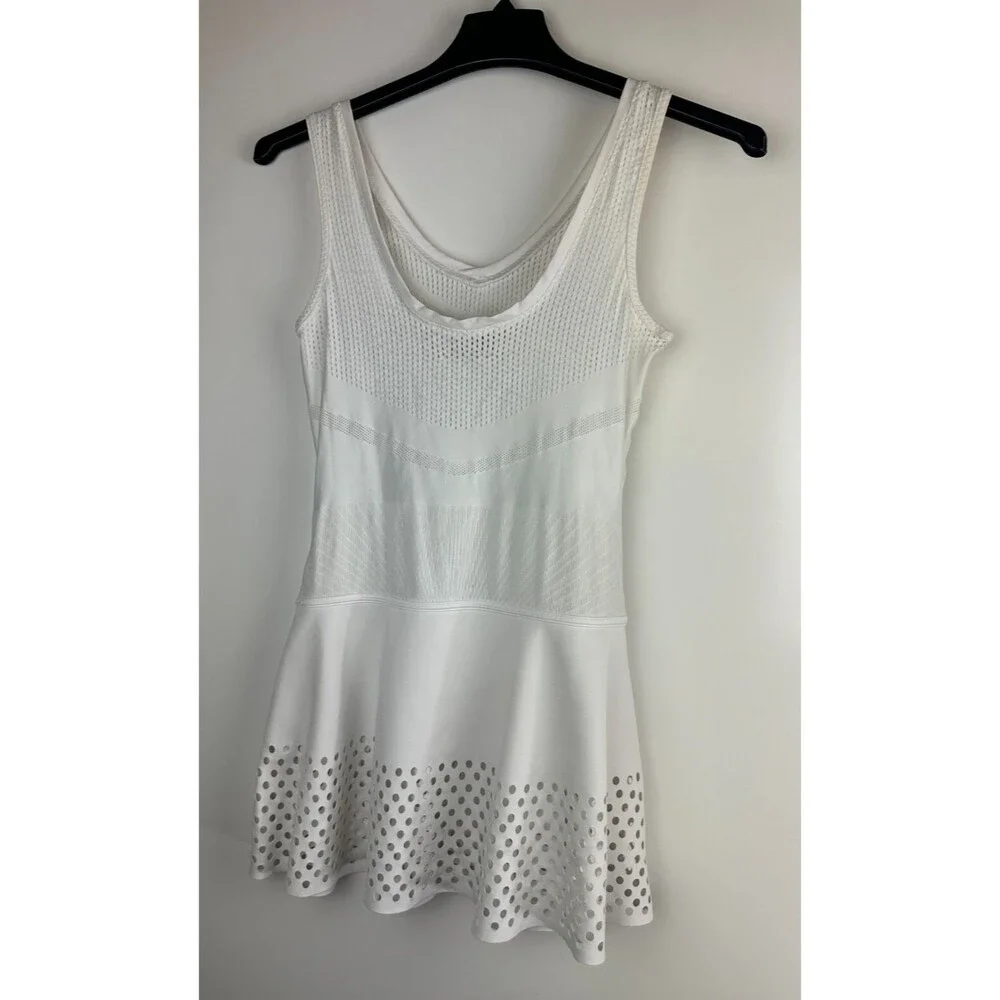 Adidas X Stella McCartney Barricade White Tennis Dress No Shorts Size Small - Picture 9 of 16